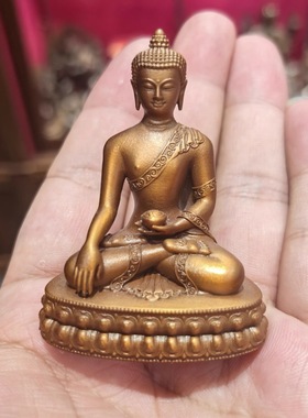 释迦牟尼/释迦牟尼佛像/悉达多/随身佛/5cm紫铜藏传密宗精品摆件