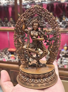 金刚亥母/多吉帕姆/多吉帕母/15cm紫铜佛像梵天藏传文化佛堂摆件