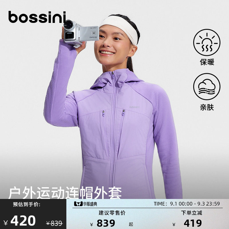 堡狮龙女款户外抓绒保暖骑行服图片