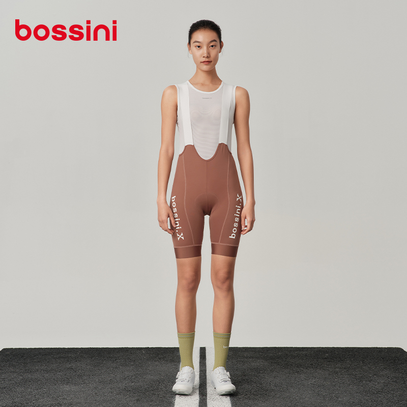 bossini背带短裤骑行裤