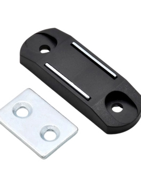 黑色树脂磁吸门吸工业HFU67-34/44/55 超薄型磁力扣MGCBU49/59/70