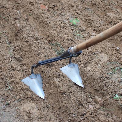 开沟机小型农用人工家用翻地松土开沟神器手拉犁锄草锄地开荒工具