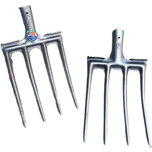 钢叉头四齿叉子农用翻土神器挖红薯花生葱姜蒜铁叉粪叉翻地钢叉