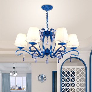 水晶蜡烛吊灯 温馨卧室灯创意个性 欧式 吊灯大气客厅灯餐厅田园风格