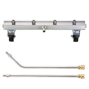 工厂车底刷洗地刷不锈钢加长杆连接杆1/4快插汽车底盘清洗器