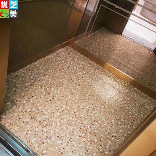 L6Ypvc地板革健身房鹅卵石纹地板防滑耐磨阻燃鹅卵石纹家