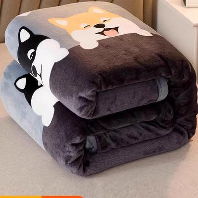 加厚毛毯子盖毯被珊瑚法兰绒四季通用被子单人床上用学生宿舍铺床