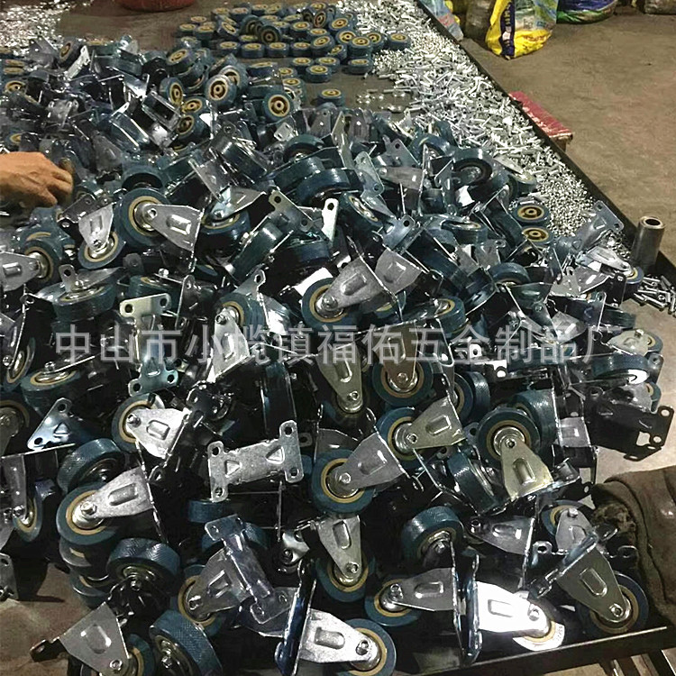 厂家直供2寸2.5寸3寸灰胶轮万向pvc轮橡胶轮货架餐车推车活动脚轮