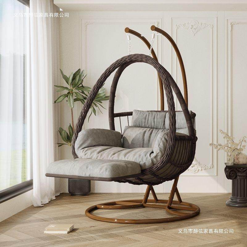 户外吊篮家用耐用鸟巢吊椅藤椅双人庭院摇椅室内吊床阳台摇摇躺椅
