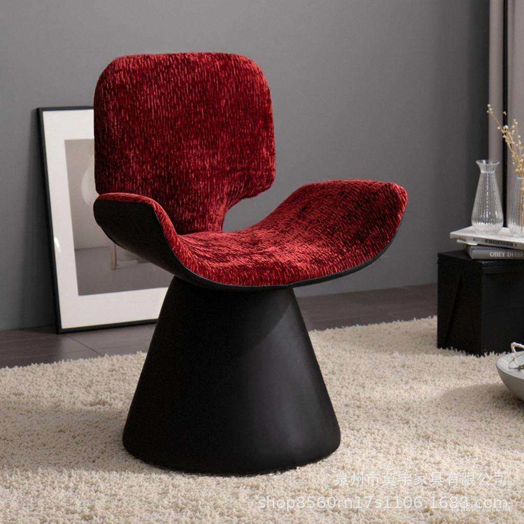 奶油风梳妆凳卧室化妆椅轻奢高级感餐桌椅家用美甲椅子靠背椅简约