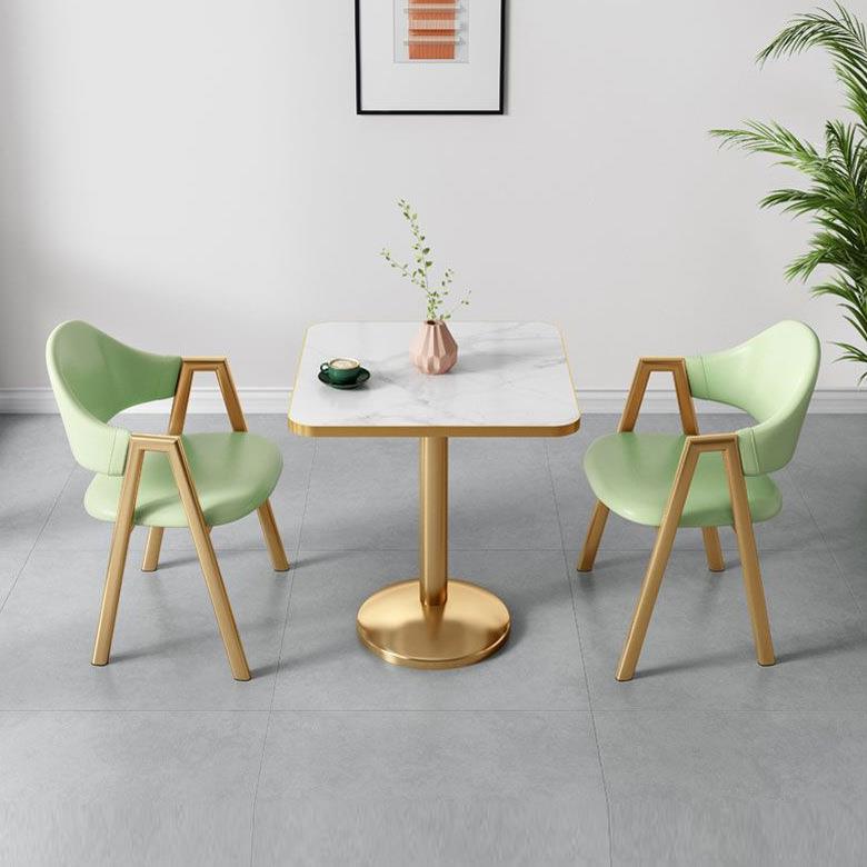 轻奢网红接待小圆桌简约奶茶甜品店谈判洽谈会客桌椅组合四方桌