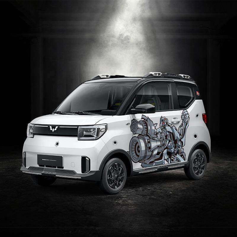 2022款五菱宏光迷你GAMEBOY车贴拉花宏光GB机甲改装车展车身贴纸