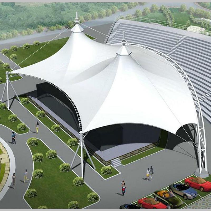 膜结构车棚汽车停车棚张拉膜景观棚轿车棚小区遮阳雨棚工厂停车棚