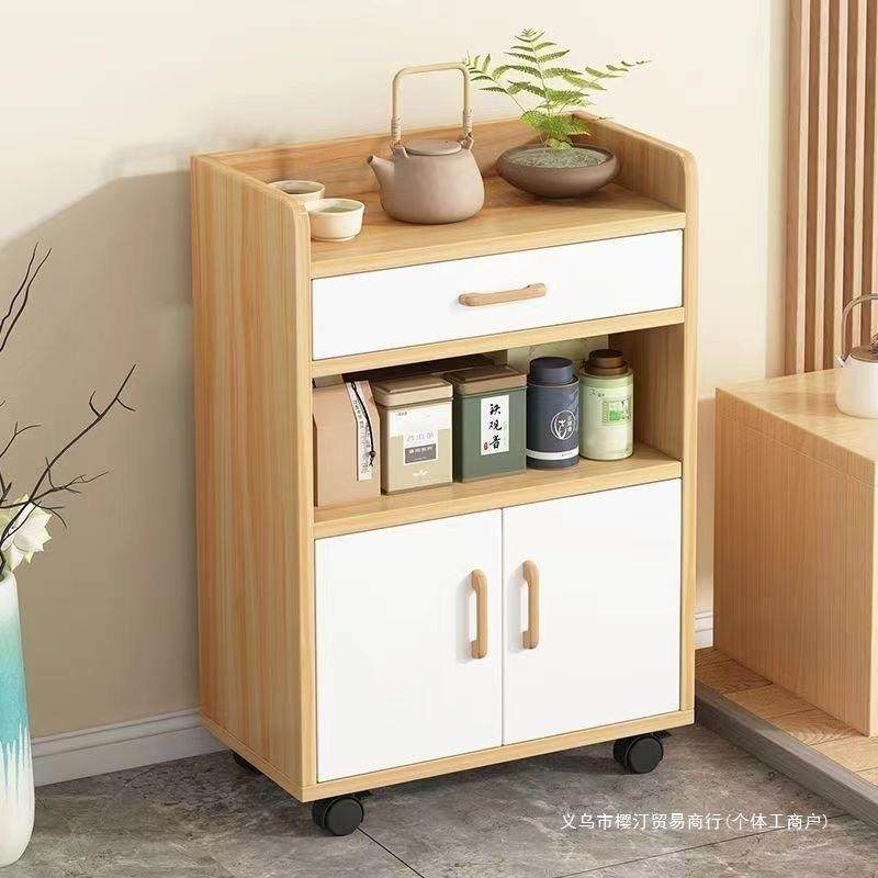 文件柜办公室木质小柜子移动便携收纳柜抽屉柜带轮桌下储物柜矮柜
