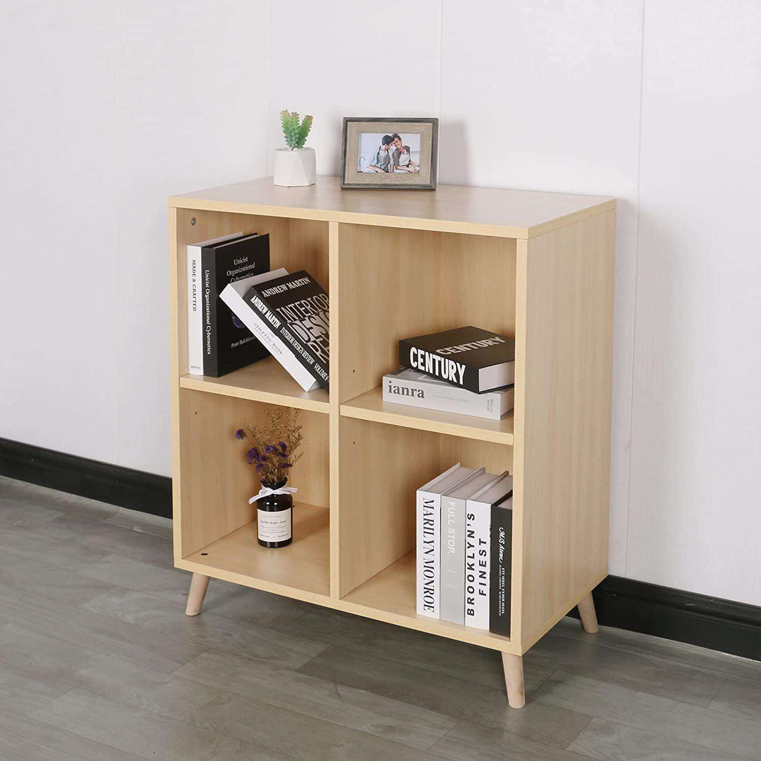 简约木质文件柜办公室侧边打印机底座桌下矮柜桌面置物架可移动