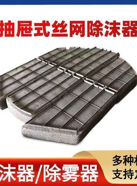 抽屉式丝网除沫器油水分离捕沫器W型汽液过滤网DN300-5000除雾器