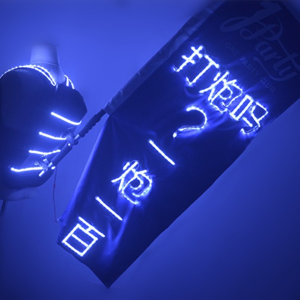 万圣节夜店DJ打碟发光炮旗