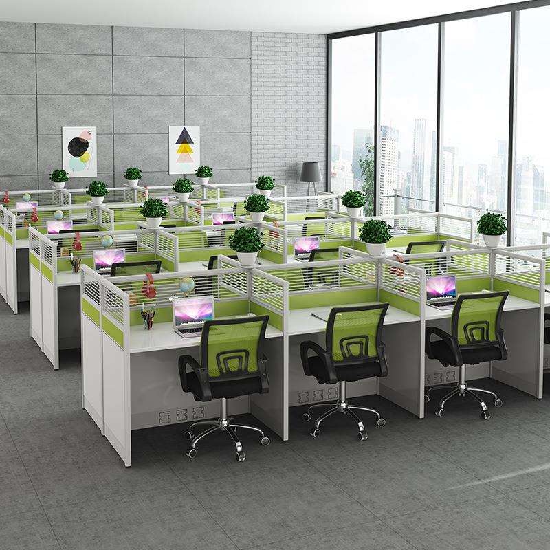 电话销售办公室小桌子屏风职员办公桌组合隔断卡座卡位员工工位桌