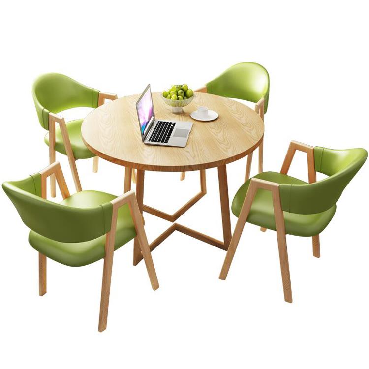 洽谈桌椅组合接待店铺会客休闲桌椅小户型办公室小圆桌餐桌南舟