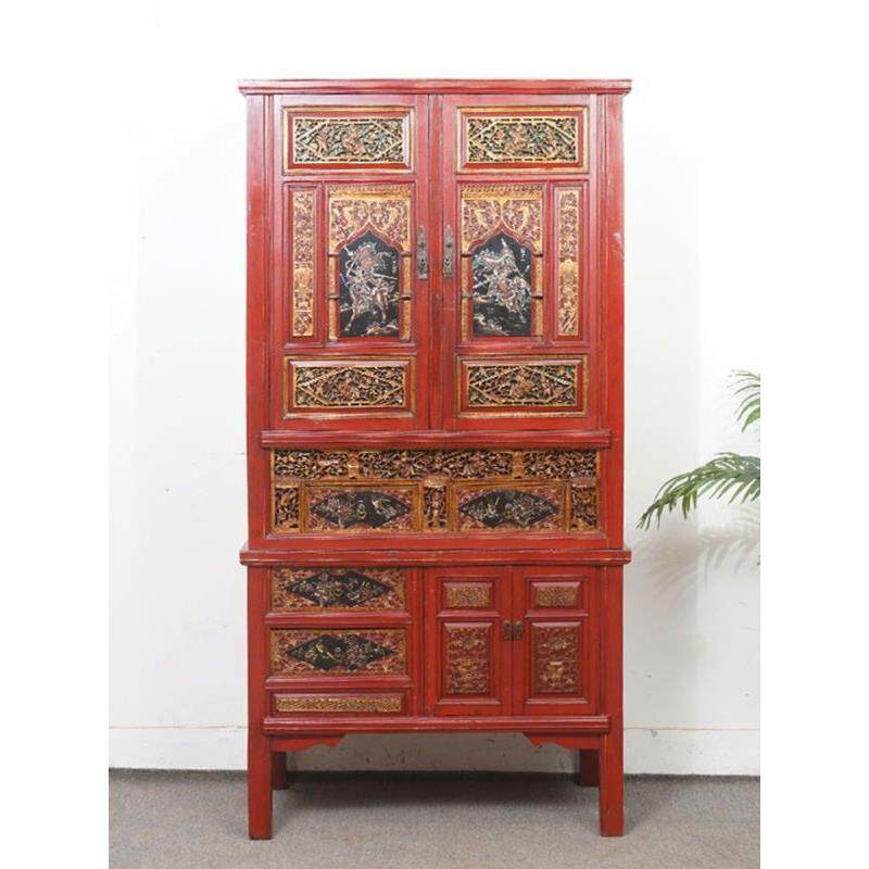 明清复古中式玄关柜全实木储物柜门厅柜客厅书柜古典家具可现货