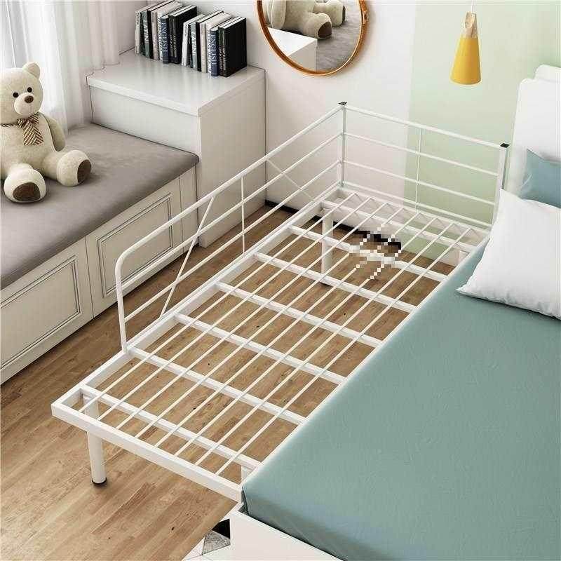 W3VDZ_16床加宽拼接床侧边床平接大床边延边款带护栏铁艺儿婴