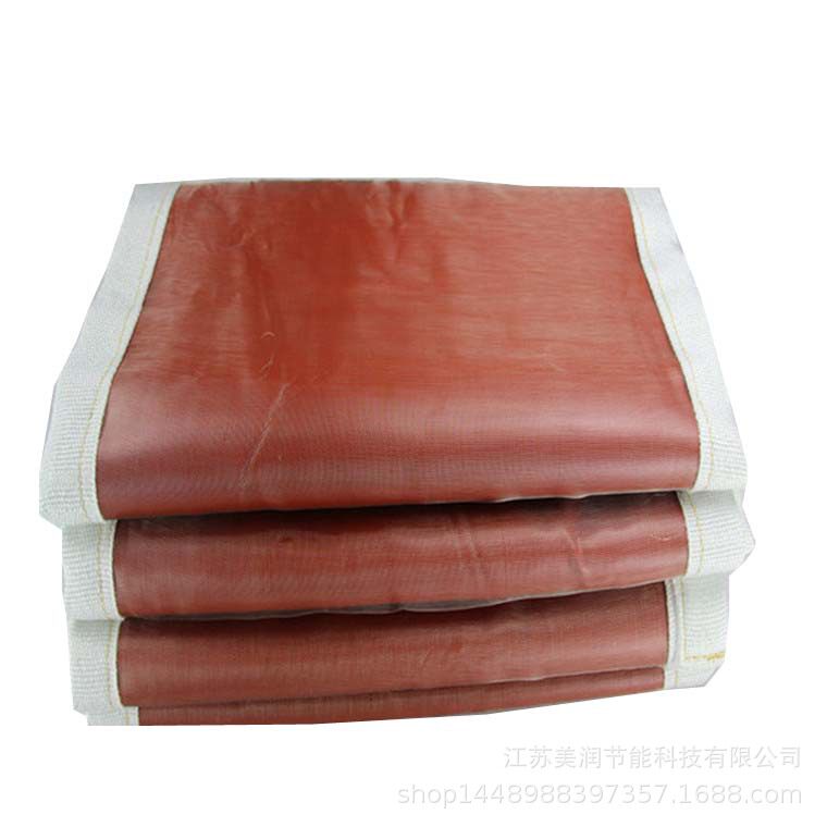 软连接蒙皮布适应性强双面红色硅钛防火布阻燃防腐厂家直销