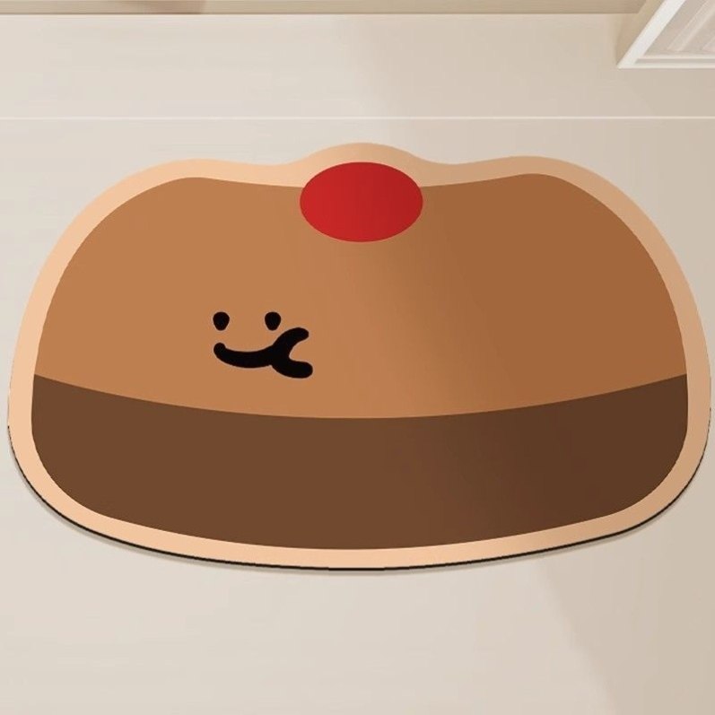 多巴胺苹果表情浴室速干吸水地垫家用卫生间垫子软硅藻泥垫防滑垫,居家布艺,家用脚垫,淘宝优惠券,粉丝福利购,淘宝优惠卷