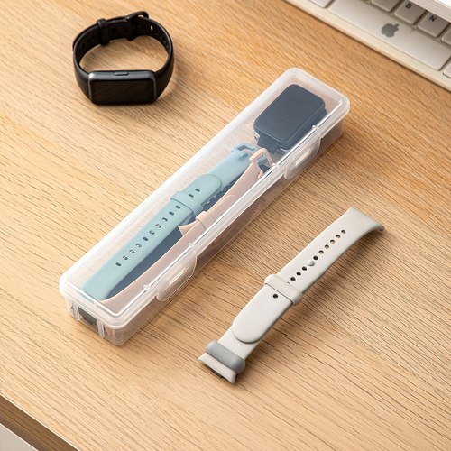 手表收纳盒便携透明运动手环放置盒儿童智能电话保护盒表带收藏盒