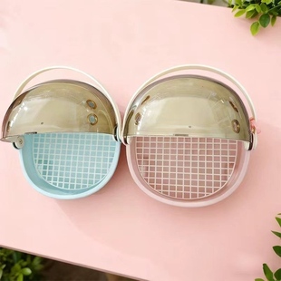 宠物外出便携笼子鸟笼仓鼠鹦鹉太空舱带透气孔小猫小兔外带笼子