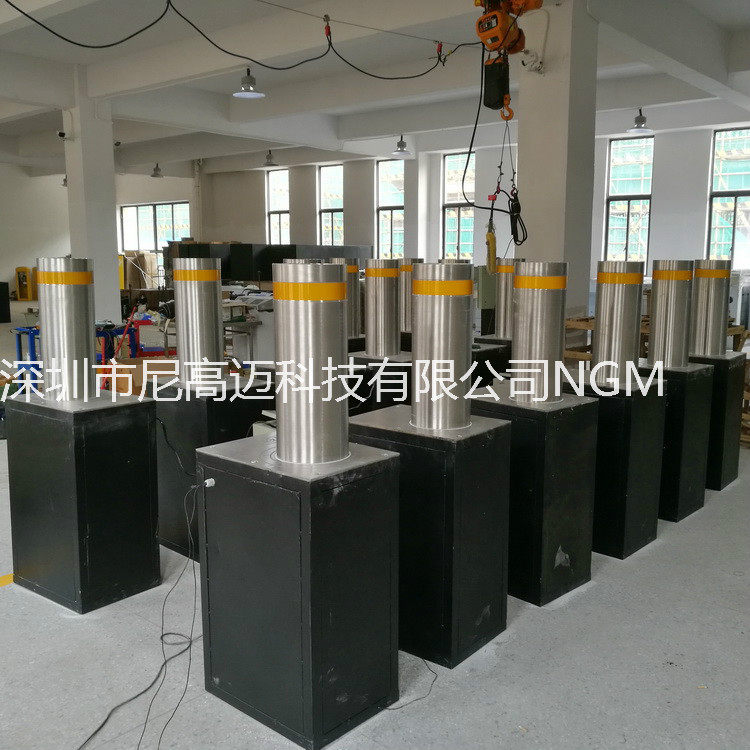 厂家供应智能液压一体升降桩佛山公园景区挡车伸缩地柱浅埋护柱