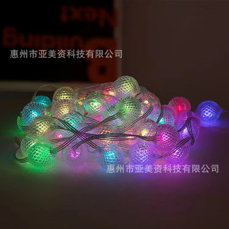 跨境亚马逊智能app幻彩灯串声控 usb幻彩变色跑马灯 5v灯带圣诞