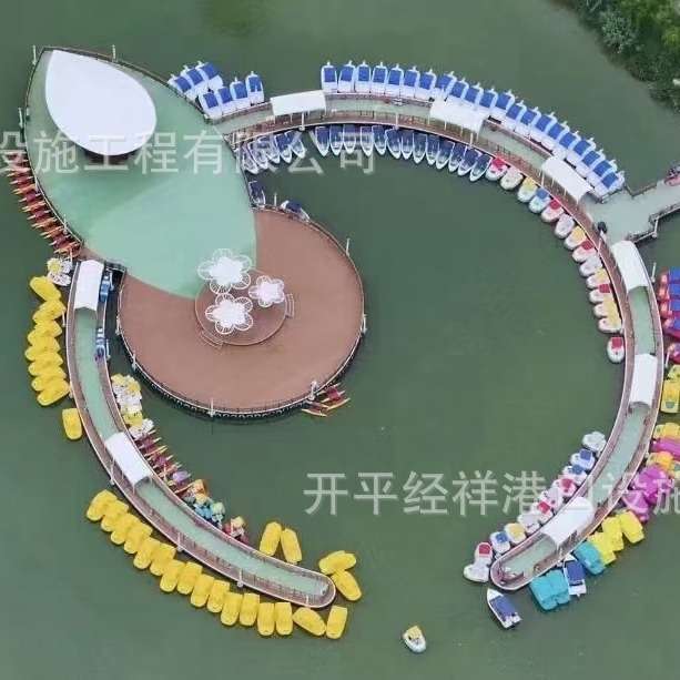 水上浮筒平台码头不锈钢系船栓浮筒船栓游艇码头钓鱼平台浮动码头