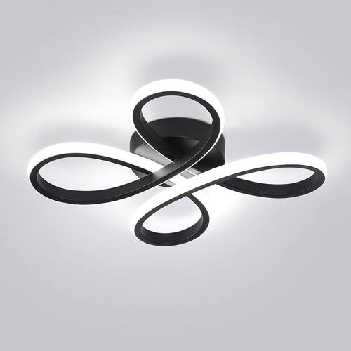 ADISUN 现代 LED 吸顶灯,6000K 半嵌入式天花板灯灯具,适用于客厅