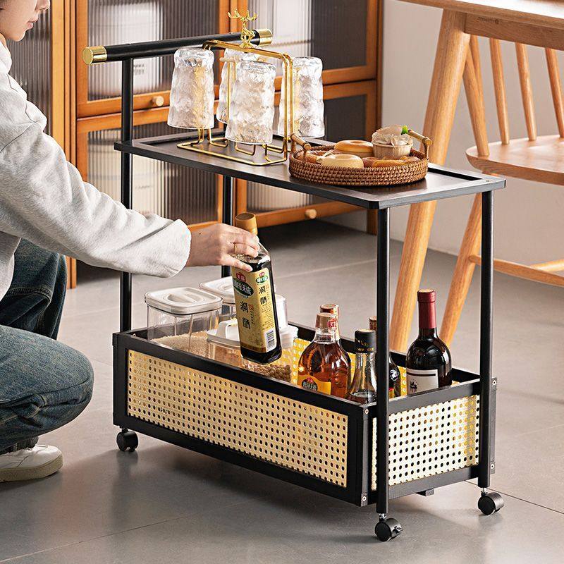 可移动餐边柜子厨房小推车茶水柜客厅边柜新款餐厅上菜车餐桌边几