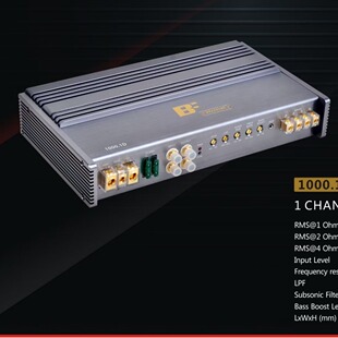 2026款1200瓦D类单路低音汽车功放/ 数字低音功放/低音功放