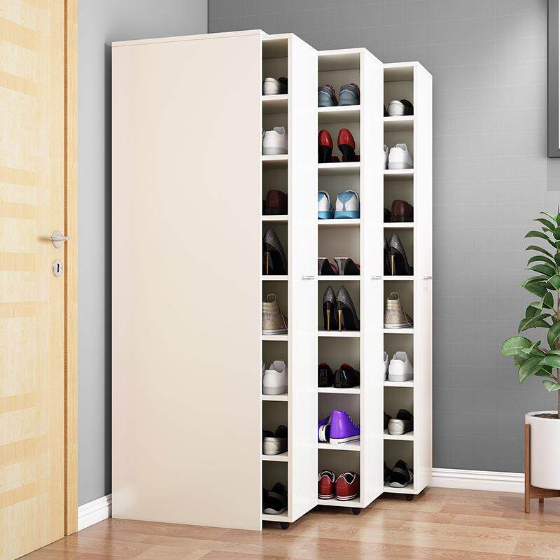 家用推拉鞋柜简约可移动多功能鞋架储物柜隐形防尘多层抽拉大容量