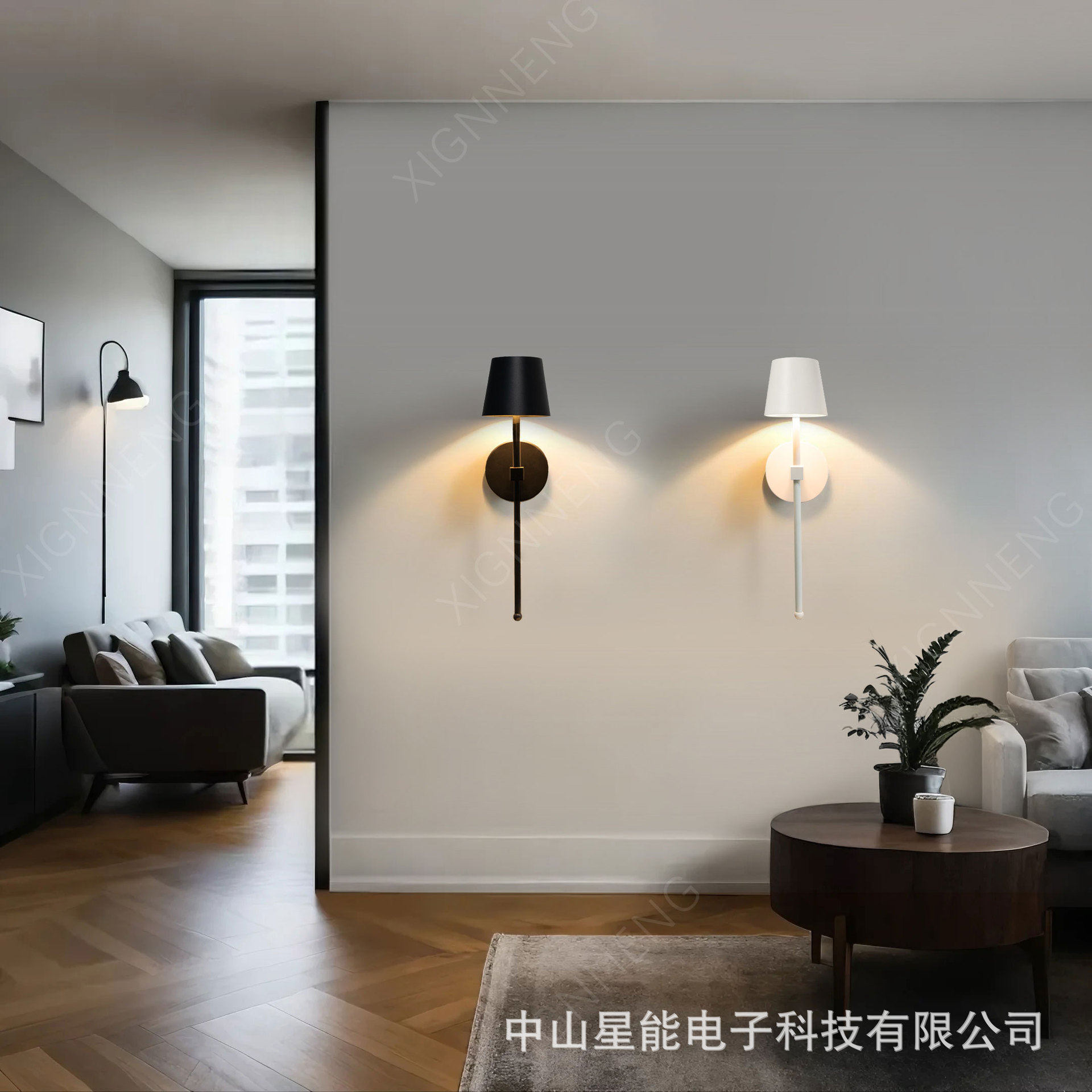 豪华便携式装饰壁灯触摸开关可拆卸灯罩酒店楼梯走廊可充电壁灯