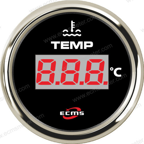 ECHΦ52mm多色背光柴油发动机汽车改装车船舶游轮水温表40-120℃