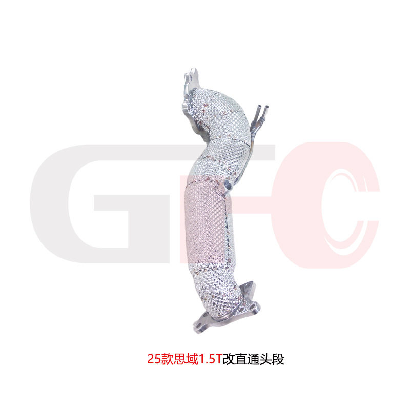 适用于25款思域1.5T升级直摩托车排气管