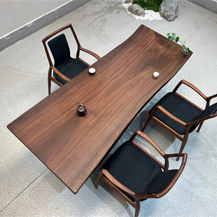 5.5 北美黑胡桃大板 自然边 尺寸：205 独板