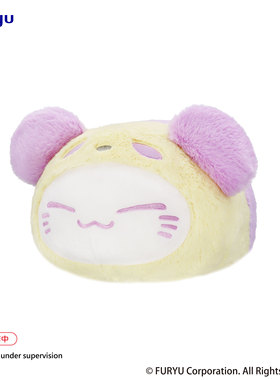 【FuRyu】Nemuneko Cat 紫色 大毛绒玩偶