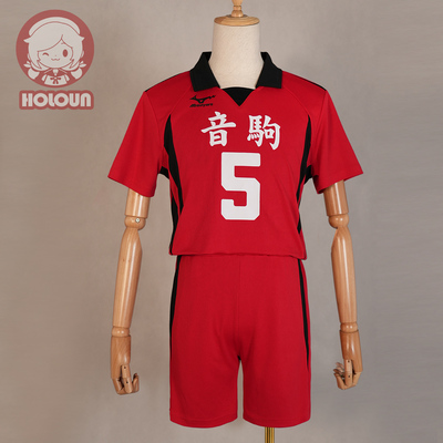 HOLOUN小欧家排球COS音驹高校黑尾铁朗孤爪研磨短袖队服C服
