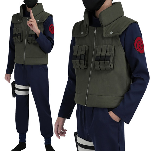 HOLOUN小欧家上忍木叶旗木上忍套装马甲卡卡西COS服套装