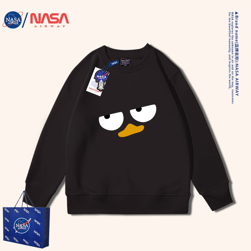 NASA联名表情包趣味儿童圆领卫衣
