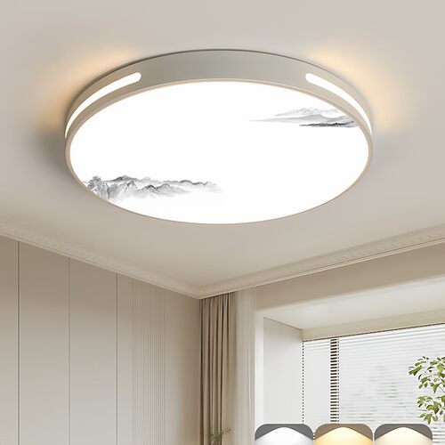 LED吸顶客厅灯主卧室灯2024年新款现代简约圆形阳台房间过道灯具