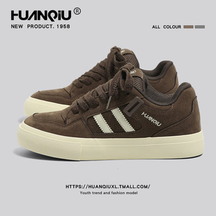 环球复古面包鞋男款2025新款秋季潮流男鞋运动百搭休闲厚底板鞋子