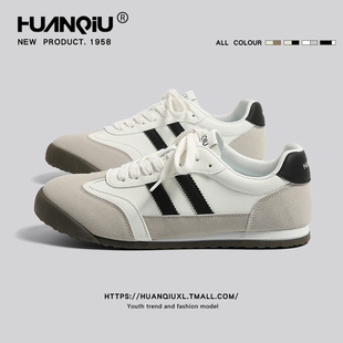 环球复古德训鞋2026新款早春轻便软底百搭小众运动休闲男女鞋板鞋