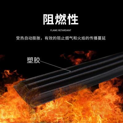 直销新款源头工厂塑胶膨胀型防火门窗密封条耐高温防火门胶条柜集