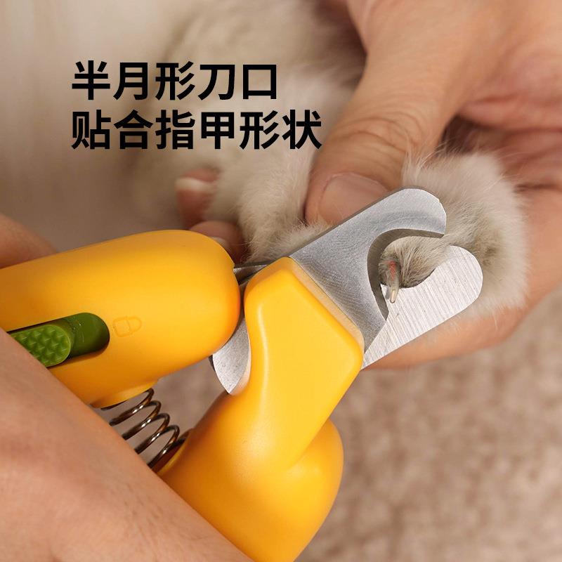 直销新款宠物指甲剪猫指甲刀狗狗指甲钳LED照血线宠物磨甲器跨境