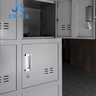 直销新款河北杰顺18门员工储物柜鞋柜多门柜 不锈钢更衣柜可